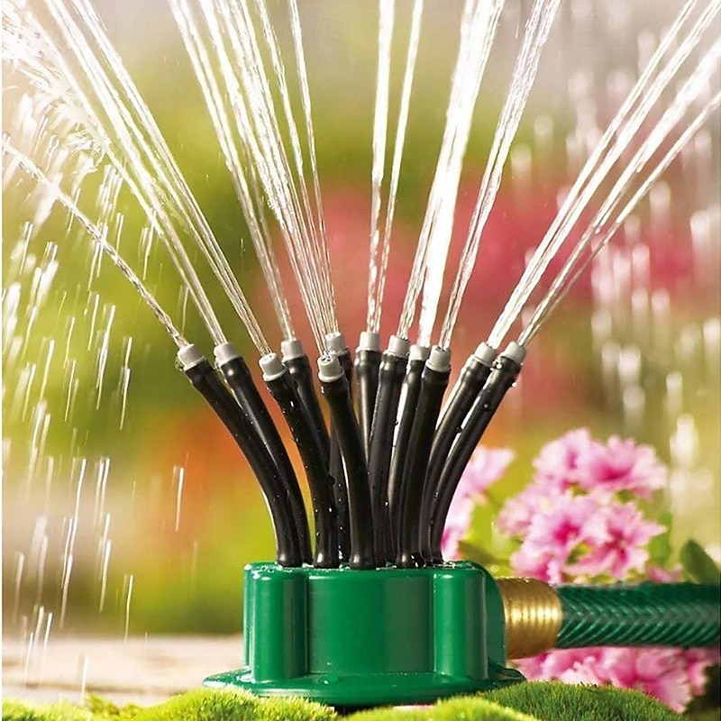 Garden Sprinkler 360-Degree Automatic Multi-Head Flower Watering Sprayer for Horticulture and Gardening Irrigation Tools