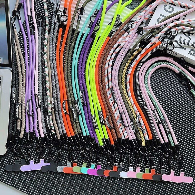 New unisex phone strap adjustable 2-in-1 neck hanging crossbody bag with anti loss strap for outdoor portable use4