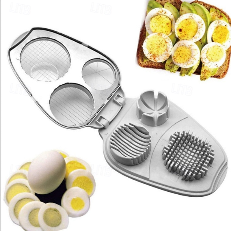 Eggs Slicer for Cooking Eggs, Stainless Steel Eggs Cutter, Eggs Slicer, Portable Eggs Cutter, Multi-Purpose Cutting Tool2