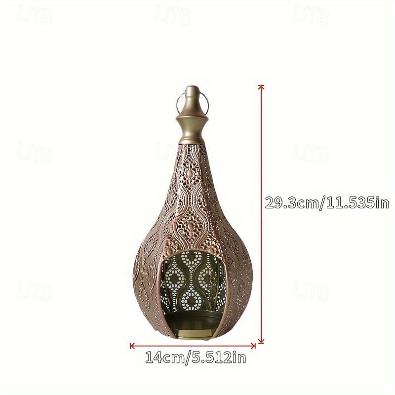 1pc New Metal Craft Lantern Ornament Decoration Moroccan Room Bedroom Atmosphere Decoration Three Colors Different Patterns Candlestick Decoration Delivered Without Candles Perfect for Thanksgiving3