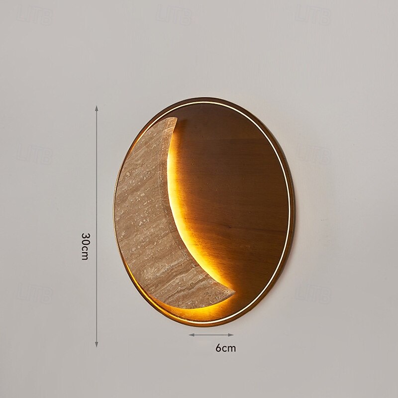 LED Wall Light Moon Design Modern Nordic Stone Wall Sconces Bedroom Dining Room Wall Mount Wall Light 110-240V4