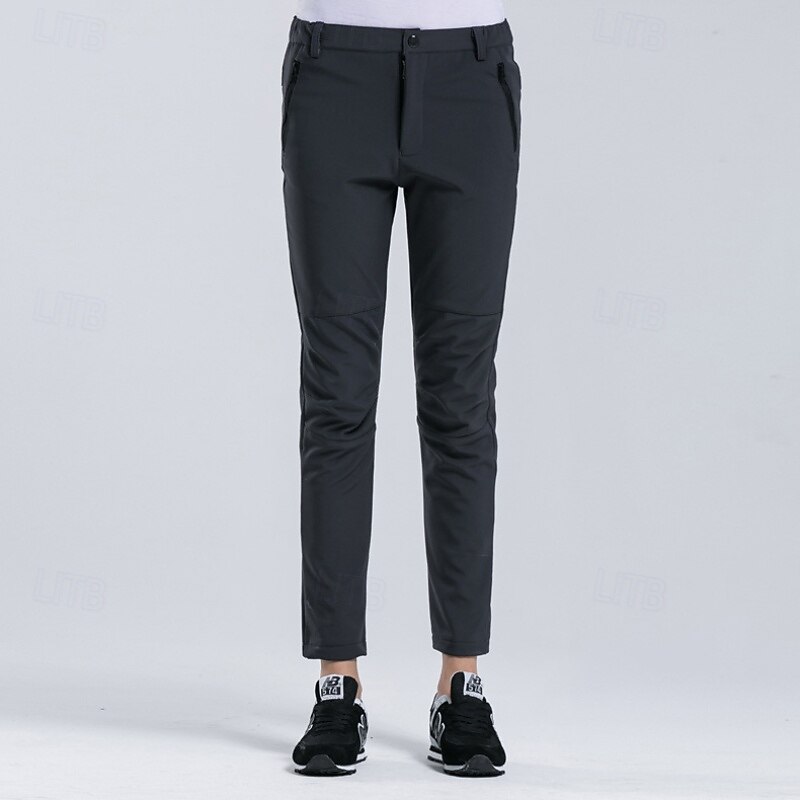 Women's Hiking Pants Trousers Hiking Trousers Outdoor Regular Fit Waterproof Windproof Lightweight Bottoms Zipper Pocket Dark Grey Violet Camping / Hiking / Caving Running S M L XL XXL2