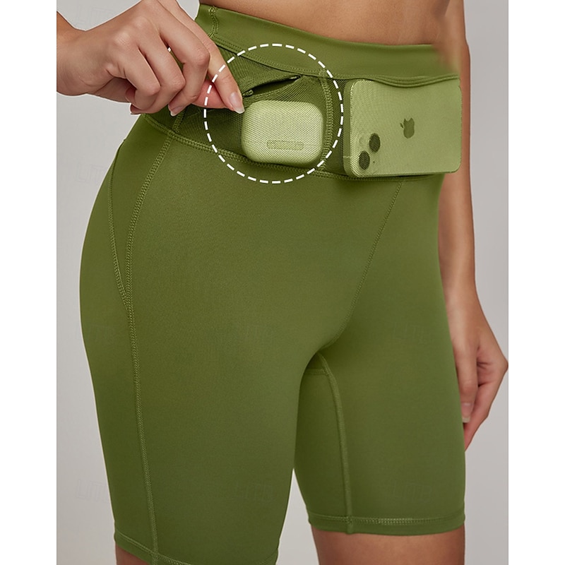 Women's fitness pants Pilates Pants Yoga Pants with Pockets Lightweight High Waist Gym Pilates Zumba Bottoms Solid Color Black Blue Orange Sports Activewear4