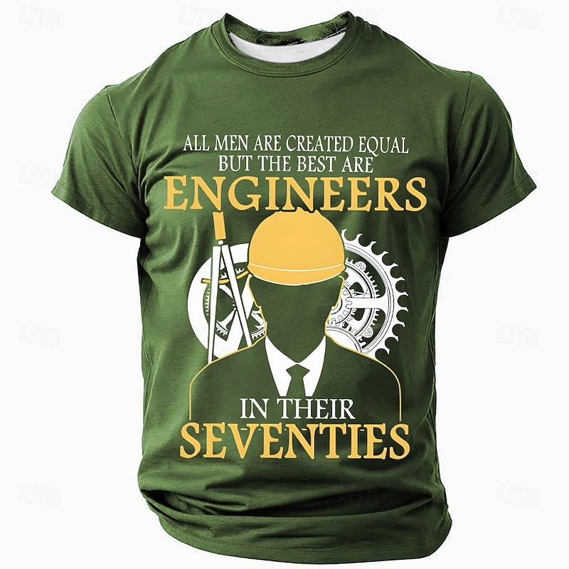 Men's Engineer T-Shirt - Funny Graphic Tee for Engineers In Their Seventies - Work Humor Gift3