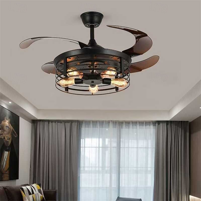 5-Light 107 cm Island Design Ceiling Fan Metal Painted Finishes Vintage 110-120V 220-240V