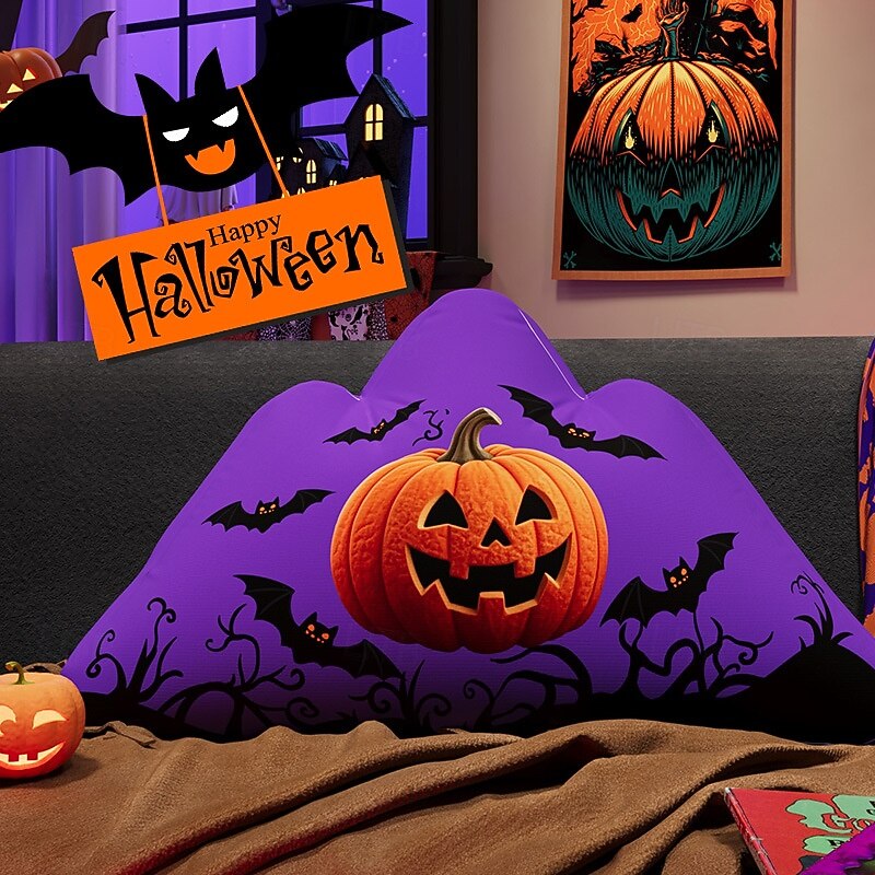 Halloween Pillow Festive Decorative Throw Pillow for Home Decor Perfect for Living Room Bedroom or Patio Add a Spooky Touch to Your Halloween Celebrations2