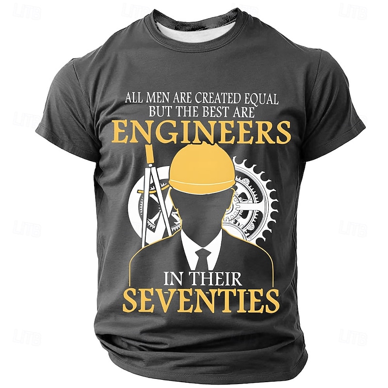 Men's Engineer T-Shirt - Funny Graphic Tee for Engineers In Their Seventies - Work Humor Gift4