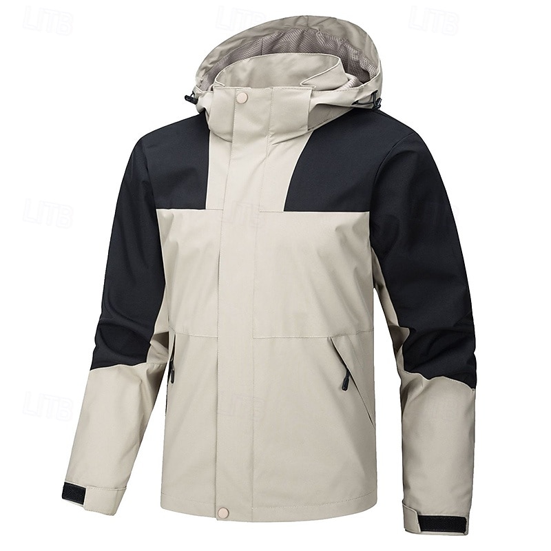 Women's Windbreaker Hiking Jacket rain coat Outdoor Waterproof Windproof Hiking Outfits Hiking Clothes Spring Autumn / Fall Top Camping / Hiking / Caving Running Dark Grey Pink Light Grey2