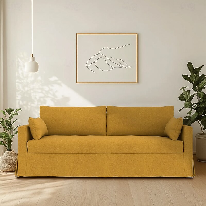 100% Cotton Sofa Cover Suitable For HYLTARP Sofa Quilted Slipcovers2