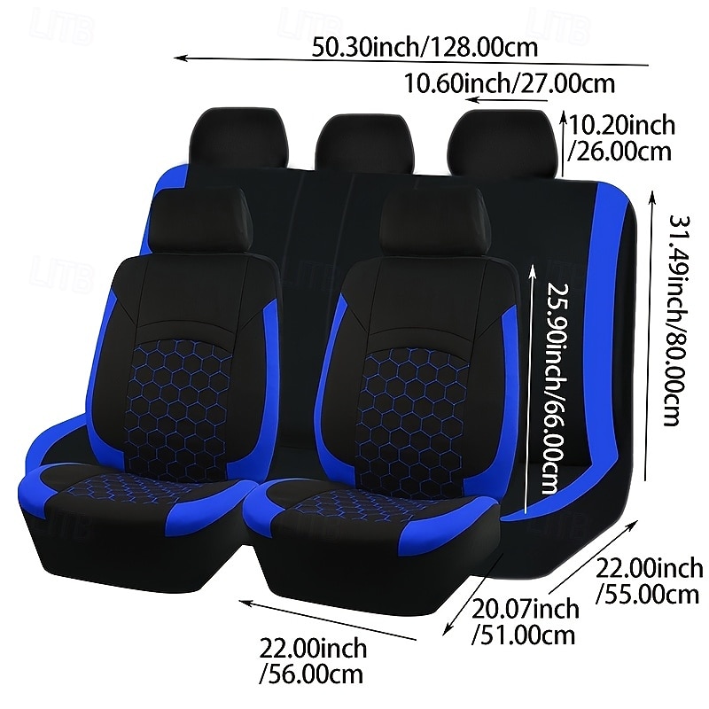 Universal 5-Seater Car Seat Cover  SUV Interior Accessories Car Truck and SUV Car Seat Protector - Suitable for Most Cars2