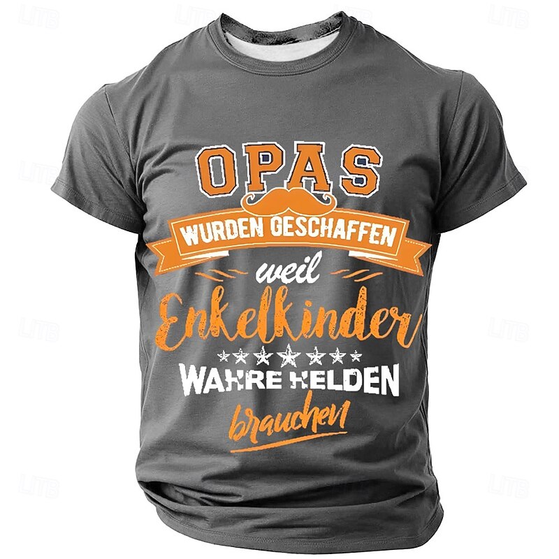 Men's Grandpa Graphic T-Shirt - Grandchildren's True Heroes Family Gift4