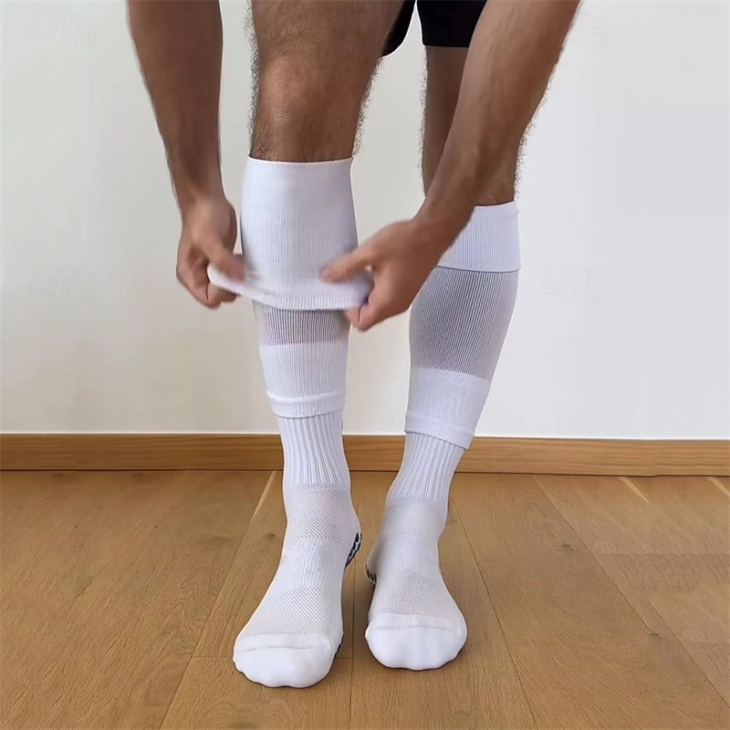 Men's 1 Pair Legwarmers Black White Color Plain Vacation Sports & Outdoor Daily Basic Medium Spring Fall Fashion Casual2