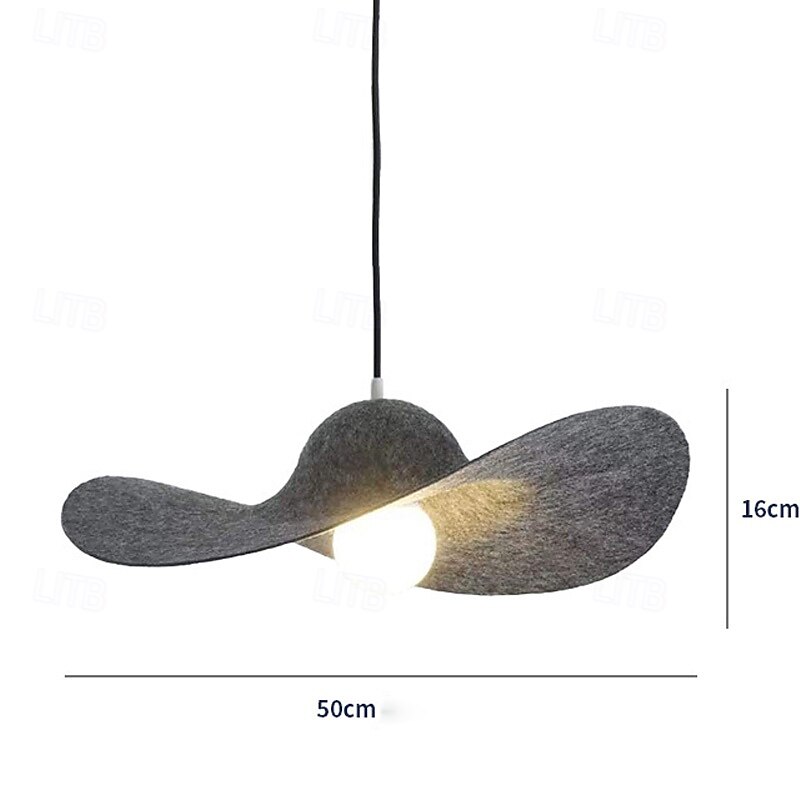 Nordic Felt Hat Pendant Light, Modern Minimalist Dining Room Lamp for Round Table, Kitchen Island & Bar Counter4