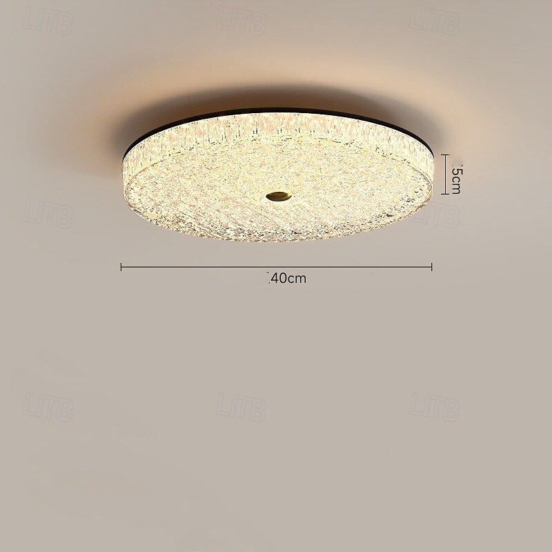 LED Modern Minimalist Round Ceiling Light for Bedroom & Living Room Stepless Dimming with Remote Control3