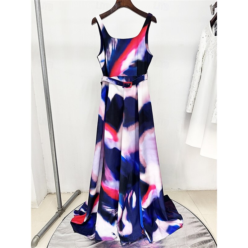 A-Line Evening Gown Elegant Dress Formal Wedding Floor Length Sleeveless Square Neck Satin Backless with Pleats4