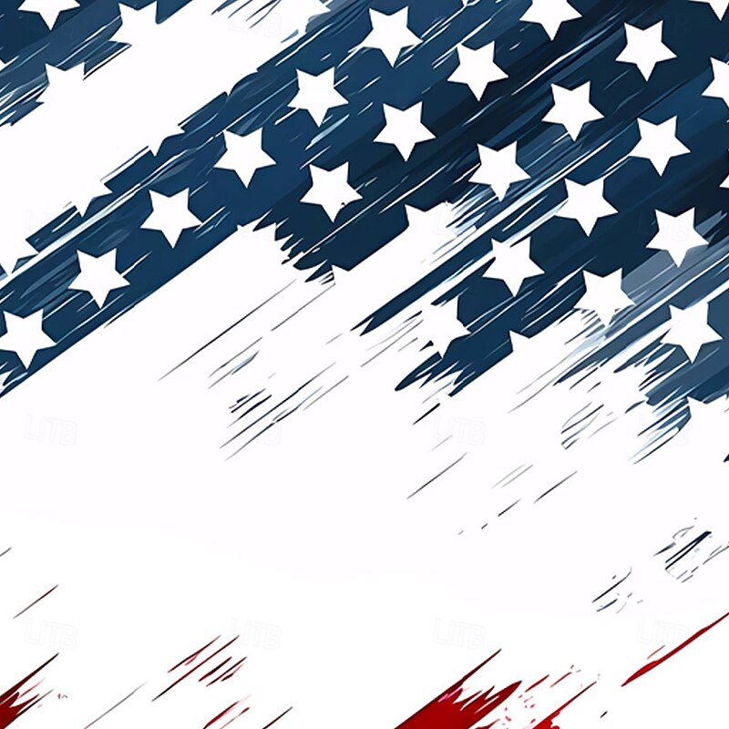 Independence Day Men's American US Flag Hoodies Sweatshirt Casual Long Sleeve Crew Neck Holiday Hunting White 1 White Drawstring Graphic Fall Winter Designer3