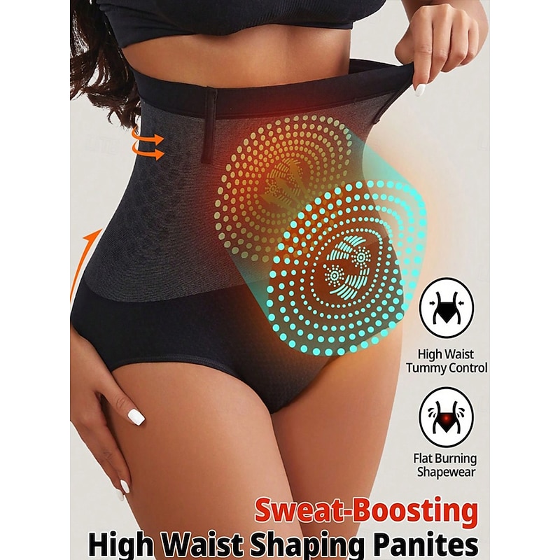 Women's Shapewear Waist Trainer Sport Pure Color Elastic Waist Daily Sleeveless Black Summer Spring Fall Winter