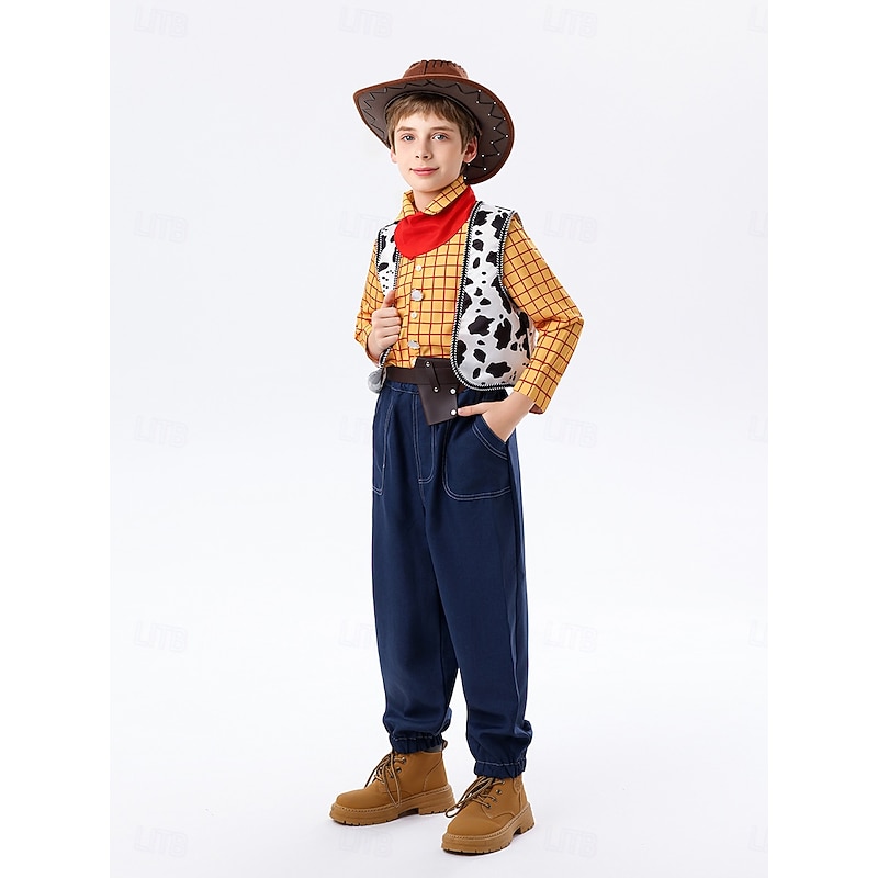Toy Story Woody Cosplay Costume Halloween Props Masquerade Anime Halloween Movie Cosplay for Boys' Kid's Christmas Halloween New Year Party Casual Daily2