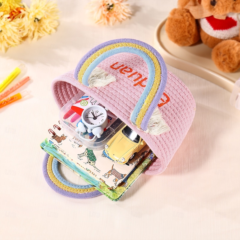 Personalized Children's Tote Bag with Custom Name Multiple Font Styles and Colors designed to inspire creativity and confidenceperfect for school travel playdates or everyday use.4