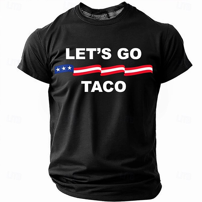 Patriotic T Shirts For Men American US Flag T Shirt Short Sleeve T shirt Graphic Print Crew Neck Shirt Fashion Daily Basic Street Casual Daily Light Blue Khaki Gray Summer Spring All Seasons