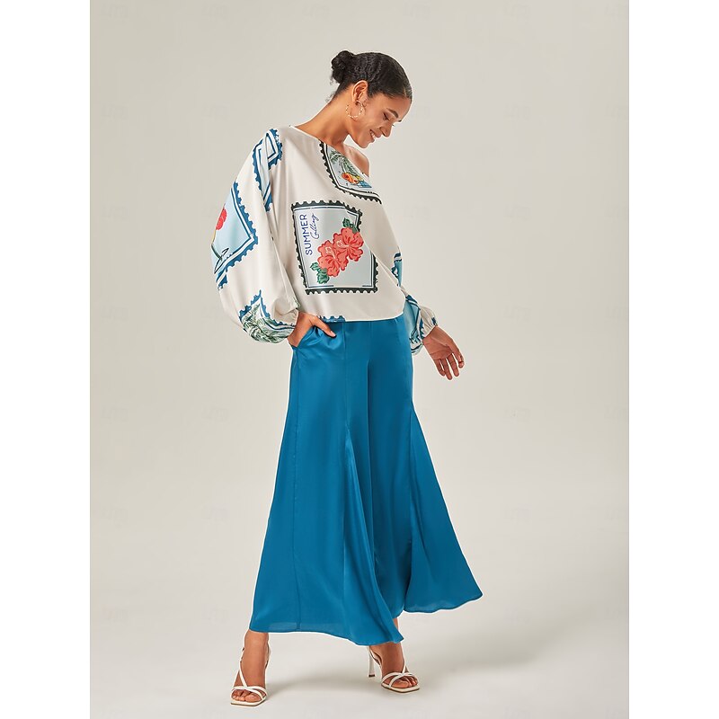 Solid color Wide Leg Pants3