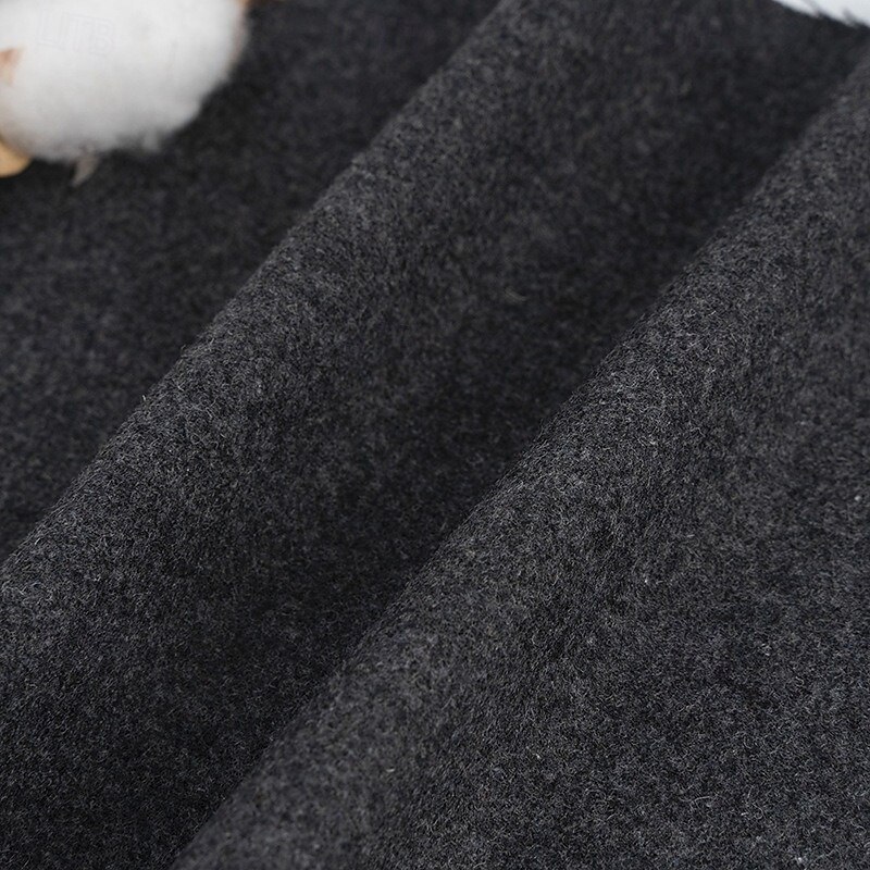 Men's Tweed Suits Wool Business Suits Dark Grey Formal Vintage Solid Colored Standard Fit 2 Piece Single Breasted Two-buttons4