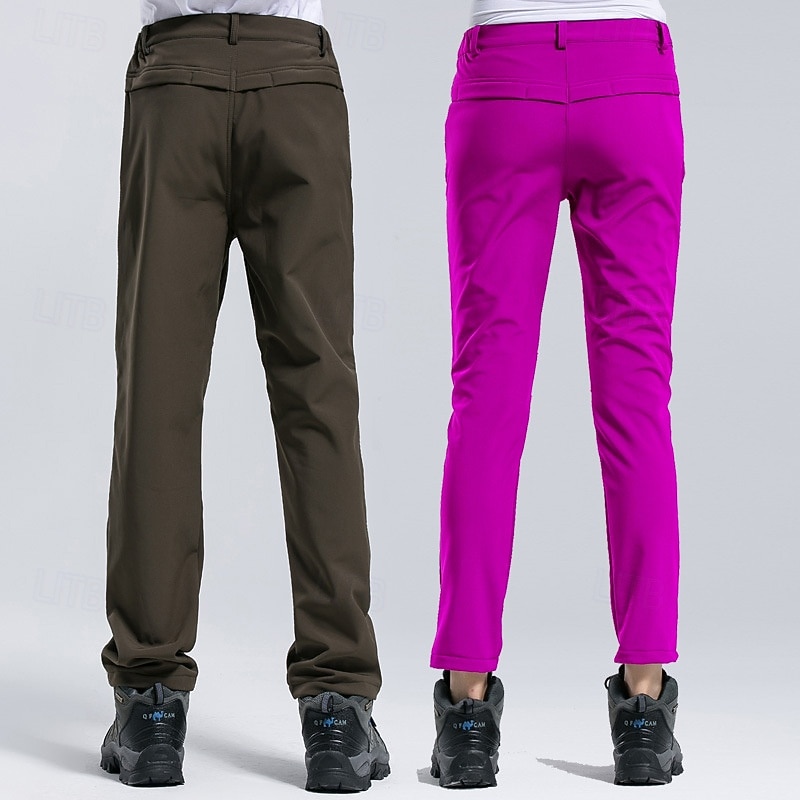 Women's Hiking Pants Trousers Hiking Trousers Outdoor Regular Fit Waterproof Windproof Lightweight Bottoms Zipper Pocket Dark Grey Violet Camping / Hiking / Caving Running S M L XL XXL