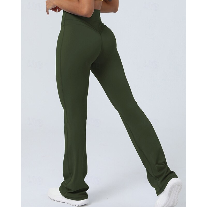 Women's pilates leggings fitness pants sport pants Lightweight Pilates Dance Running Pants Solid Color Black Pink Cream Fall Winter Sports Activewear Micro-elastic4