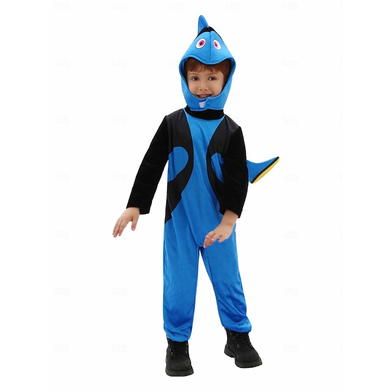 Dory Halloween Kigurumi Pajamas Onesies Fairy Tail Animal Cosplay Kid's Boys' Girls' Halloween Carnival World Book Day Performance Educational Dress Up School Event Dress Up Easy Halloween Costumes