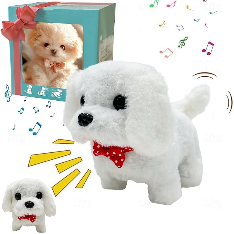 Robot Dog My Realistic Robot PuppyInteractive Puppy Toy That WalksBarksWags TailPlush Pet Dog For Kids & AdultsRealistic Robotic Dog Toy Gift That Acts Like A Real Puppy4