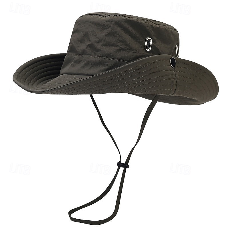 Sun Hat Bucket Hat Boonie hat Sunscreen UV Protection Summer Spring Drawstring Wide Brim Unisex Fishing Activity3