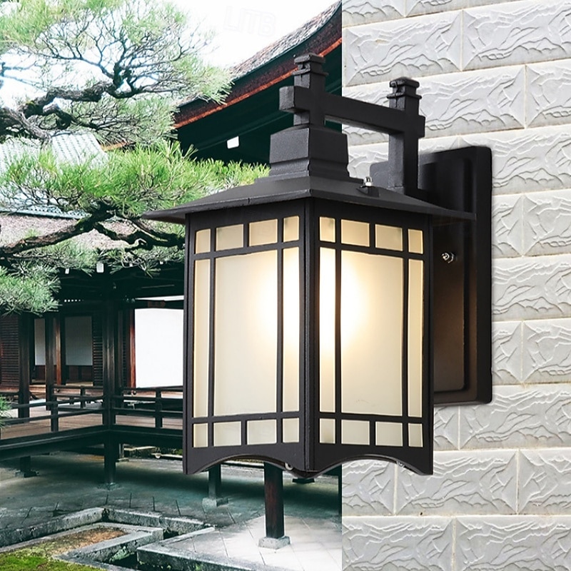 Farmhouse  Outdoor Light Fixtures Wall Mount Front Porch Lighting Matte Antique Bronze Wall Sconces Waterproof Exterior Wall Lanterns for Patio House Backyard Door Bulb Not Included2