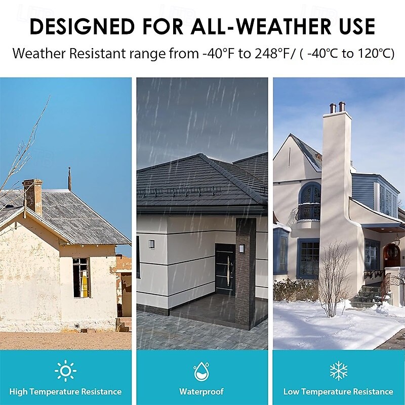 Aluminum Butyl Tape, 2 Inch x 16.5 Feet (5cm x 500cm) Waterproof Leak Sealing Tape for Metal Roof Flashing, RV Roof, Window, Gutter Leak Repair4