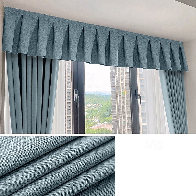 Linen Textured Top of Curtain Light Blocker for Blackout Curtains Light Blocking Fit for Bedroom Bathroom Easy Installation with Self-Adhesive Tape3