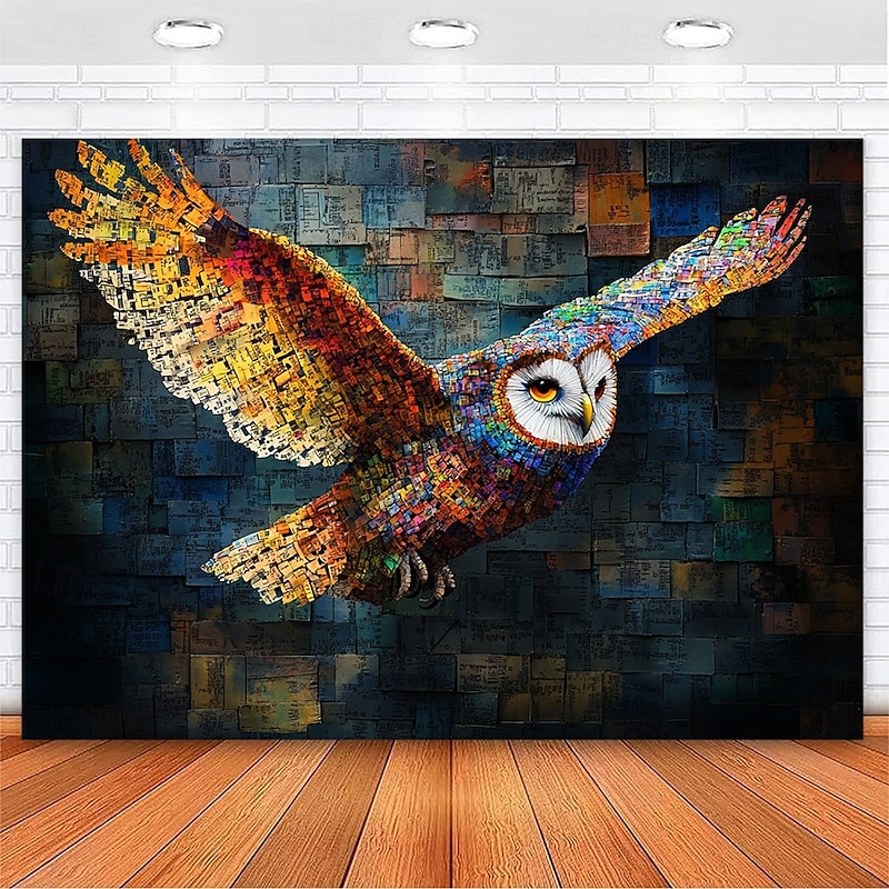 Fantasy Animal Owl Hanging Tapestry Wall Art Large Tapestry Mural Decor Photograph Backdrop Blanket Curtain Home Bedroom Living Room Decoration4