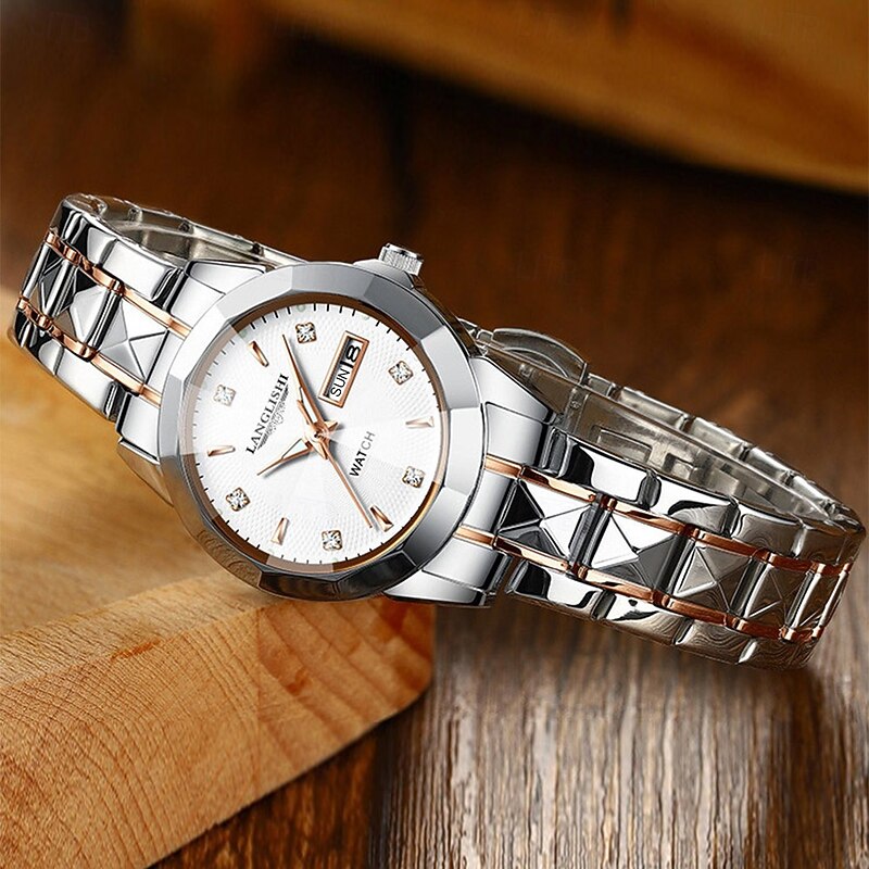 Luxury Ladies Watches Fashion Casual Stainless Steel Luminous Waterproof Quartz Women's Watches2