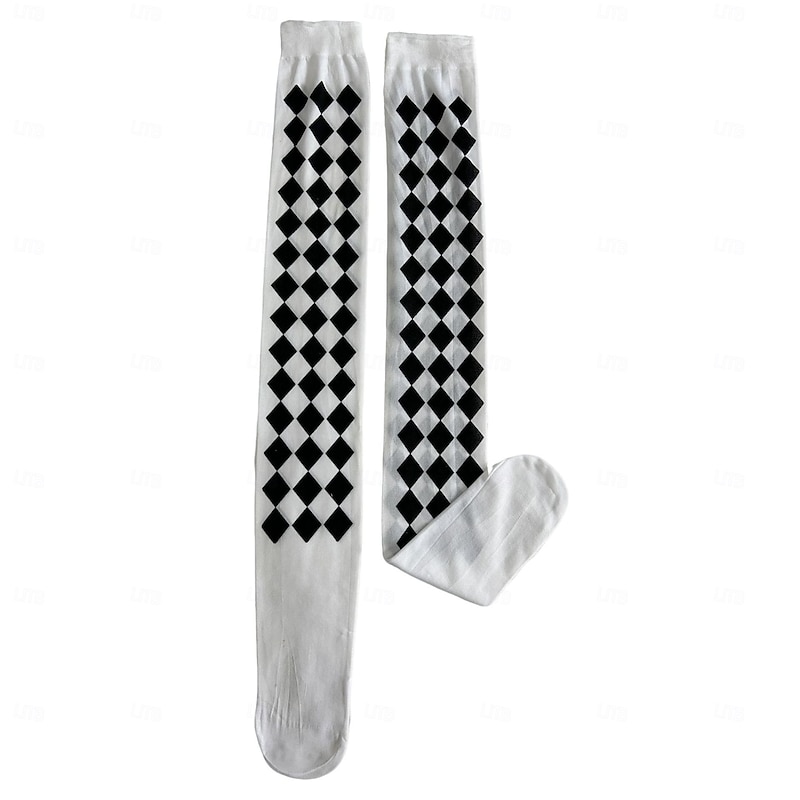 Alice in Wonderland Fairy Tale Queen of Hearts The Red Queen Venom Socks / Long Stockings Accessories Thigh High Tights Storybook Characters Movie Cosplay for Women's Adults' Halloween Carnival World2