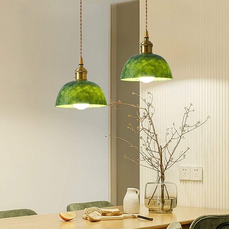 Green Marble LED Pendant Lamp for Bedroom Bedside Living Dining Room Decoration Chandelier Lights, Modern Lighting4