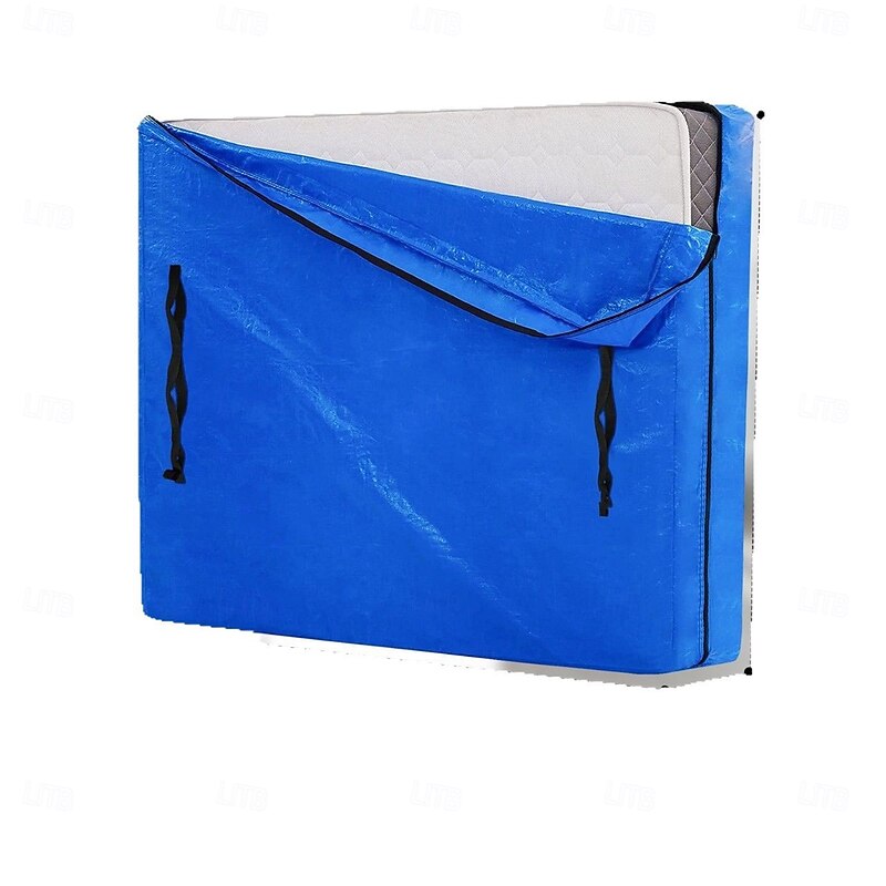 Mattress Bags for Moving, Mattress Protector Waterproof Mattress Cover Queen Size Storage Bags with 8 Heavy-Duty Handles and Zipper for Bed Extra Thick Large Reusable2