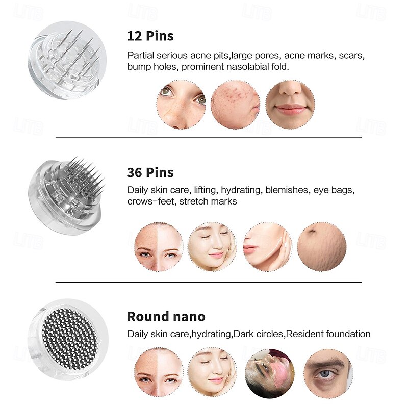 10pcs/box 12 / 36Pin Round nano Dr Pen needle Cartridge for A10 N2 M5 M7 My.m Mesotherapy BB Glow Makeup Derma Skincare Tool2