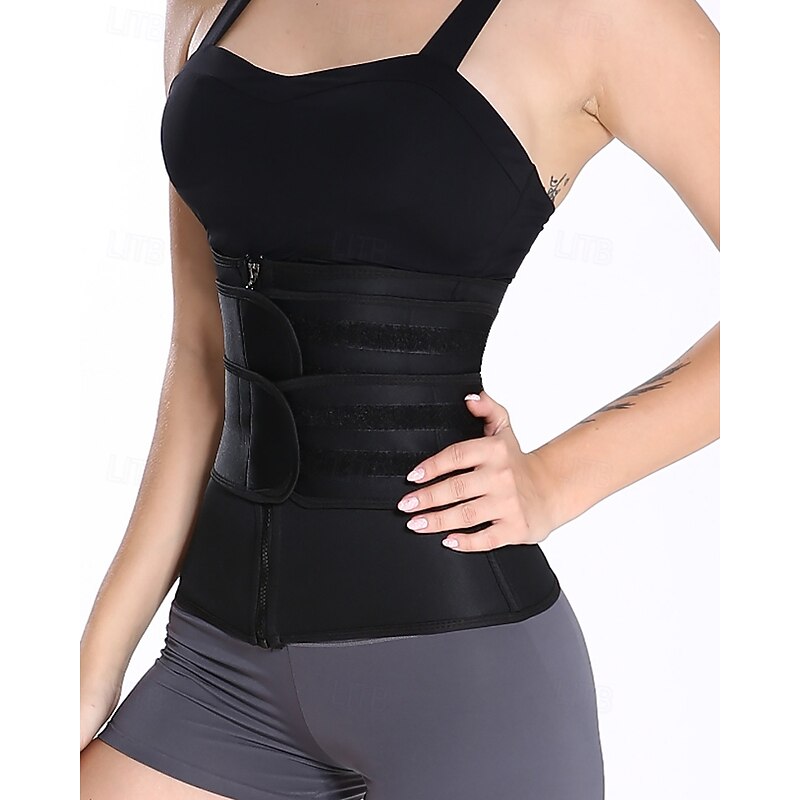 Women Plain Sauna Effect Shapewear For Pilates Dance4
