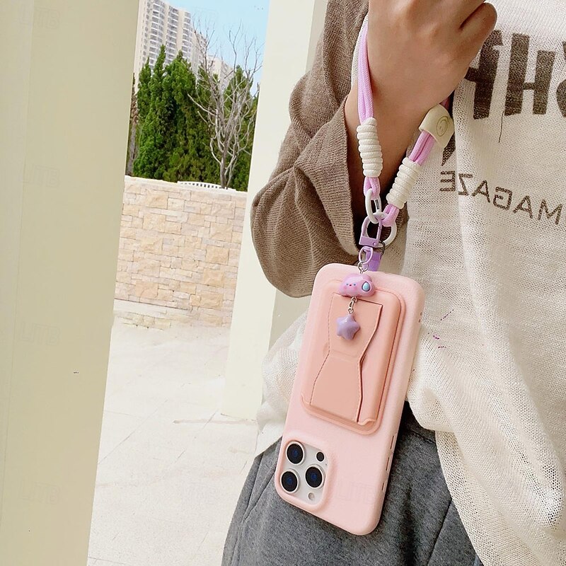New fashionable mobile phone short rope white cloud star hanging decoration mobile phone hanging rope keychain camera hanging chain pendant mobile phone short rope4
