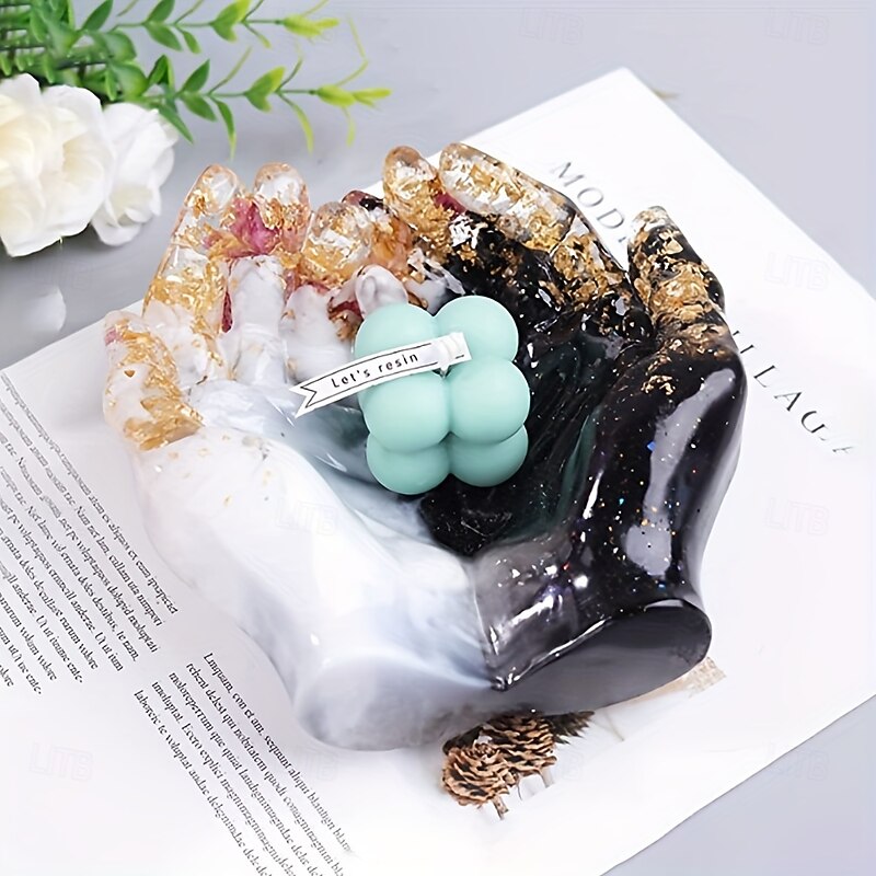 Decorative Silicone Resin Casting Molds - Unique Irregularly Shaped Hand Hold Design for Creative DIY Crafts Decorations and Art Projects - Reusable Flexible and Durable Molds for Endless Design4