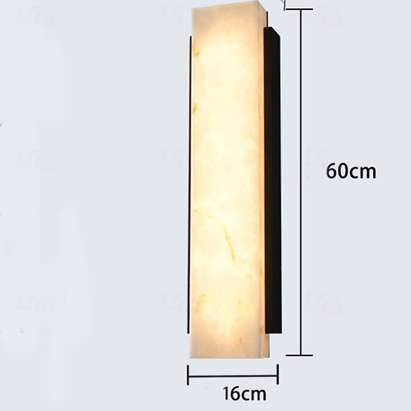 Outdoor LED Wall Lamp Line Design Waterproof Marble Lighting Indoor Wall Light Modern Bedroom Warm White Light 1PCS2