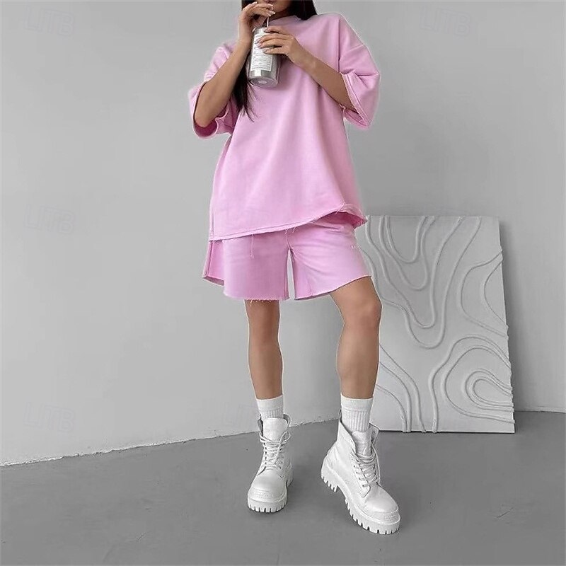 Women's Tracksuit Sweatsuit Activewear Set Pocket Letter Clothing Suit Summer Black White Gym Workout Sports Quick Dry Soft Breathable Short Sleeve Sport Activewear Micro-elastic Regular Fit2