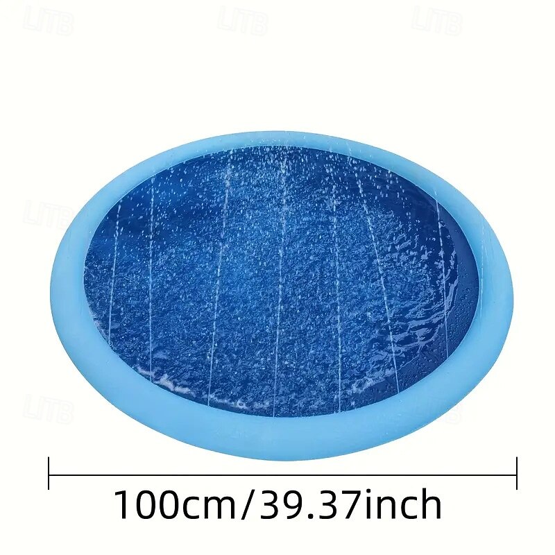 Pet Water Spray Pad Pvc Square Water Spray Pad Cross-Border Outdoor Water Play Square Pet Water Spray Pad Water Play Pad3