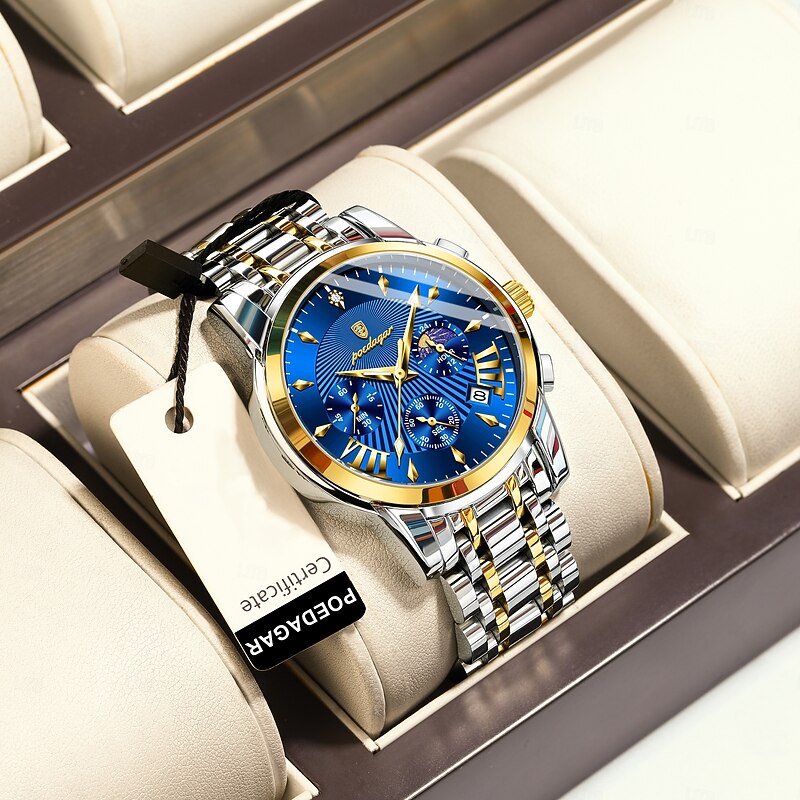 813 Men's Multi functional New Watch Men's Night Light Watch Waterproof Fashion Quartz Men's Watch2