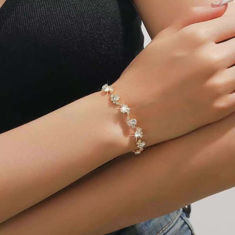 Women's Bracelet Tropical Precious Stylish Alloy Bracelet Jewelry Silver / Rose Gold / Golden For Party