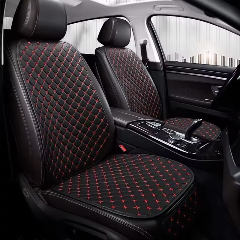 1 Set Leather Car Seat Cover Minimalism Seat Cushion Wear-resistant and Durable Four Seasons General Car Seats