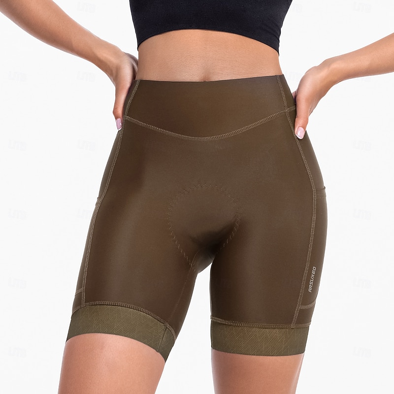 Arsuxeo Women's Solid Color Cycling Road Shorts Cycling Underwear Shorts Cycling Pants Bike Shorts Tights Form Fit Mountain Bike MTB Road Bike Cycling Sports Sweat wicking Comfortable Protective4